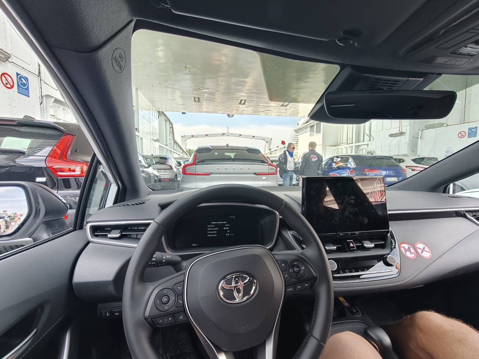 The Toyota hybrid used for the road trip to Nagu