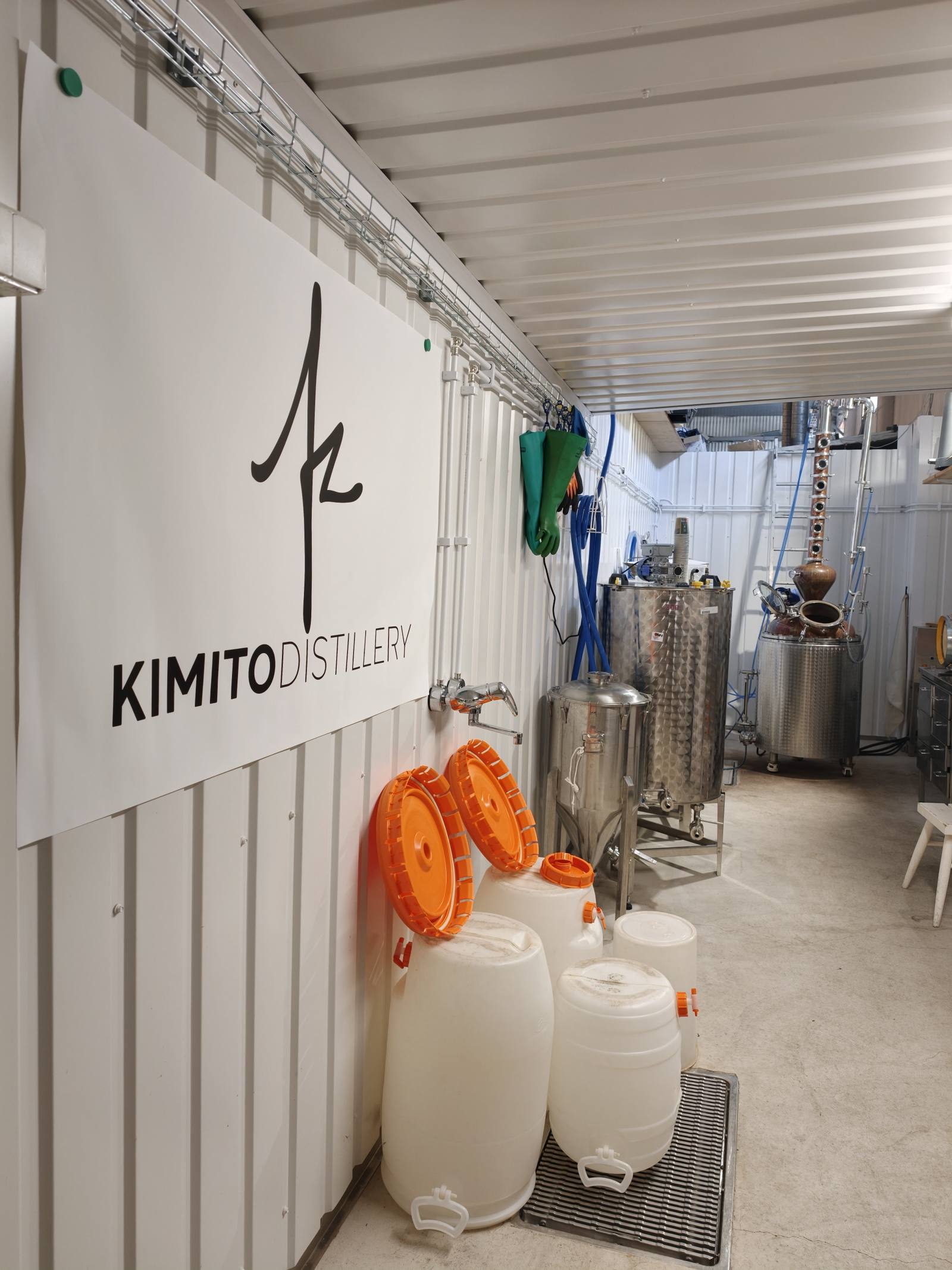 Distilling equipment at Kimito Brewing