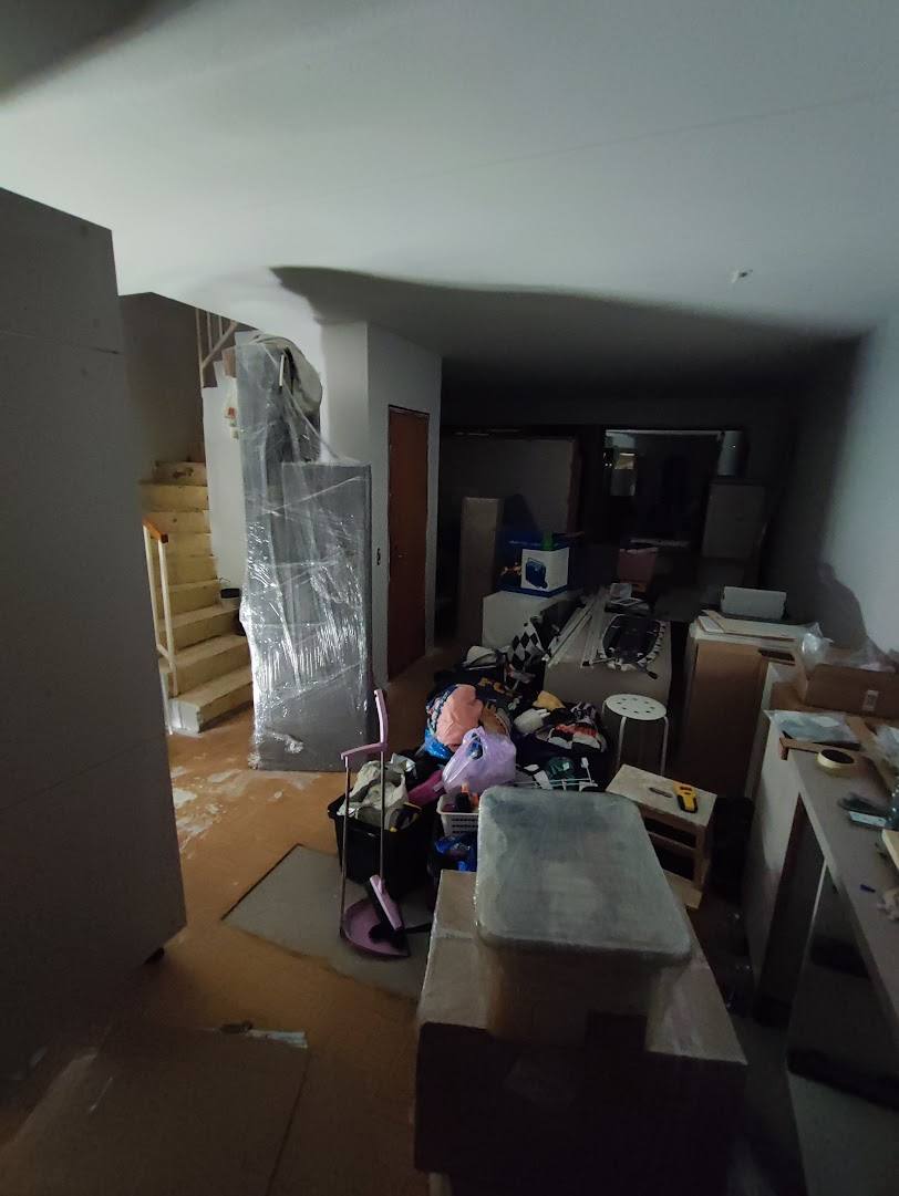 Our apartment in the middle of the renovation and moving in
