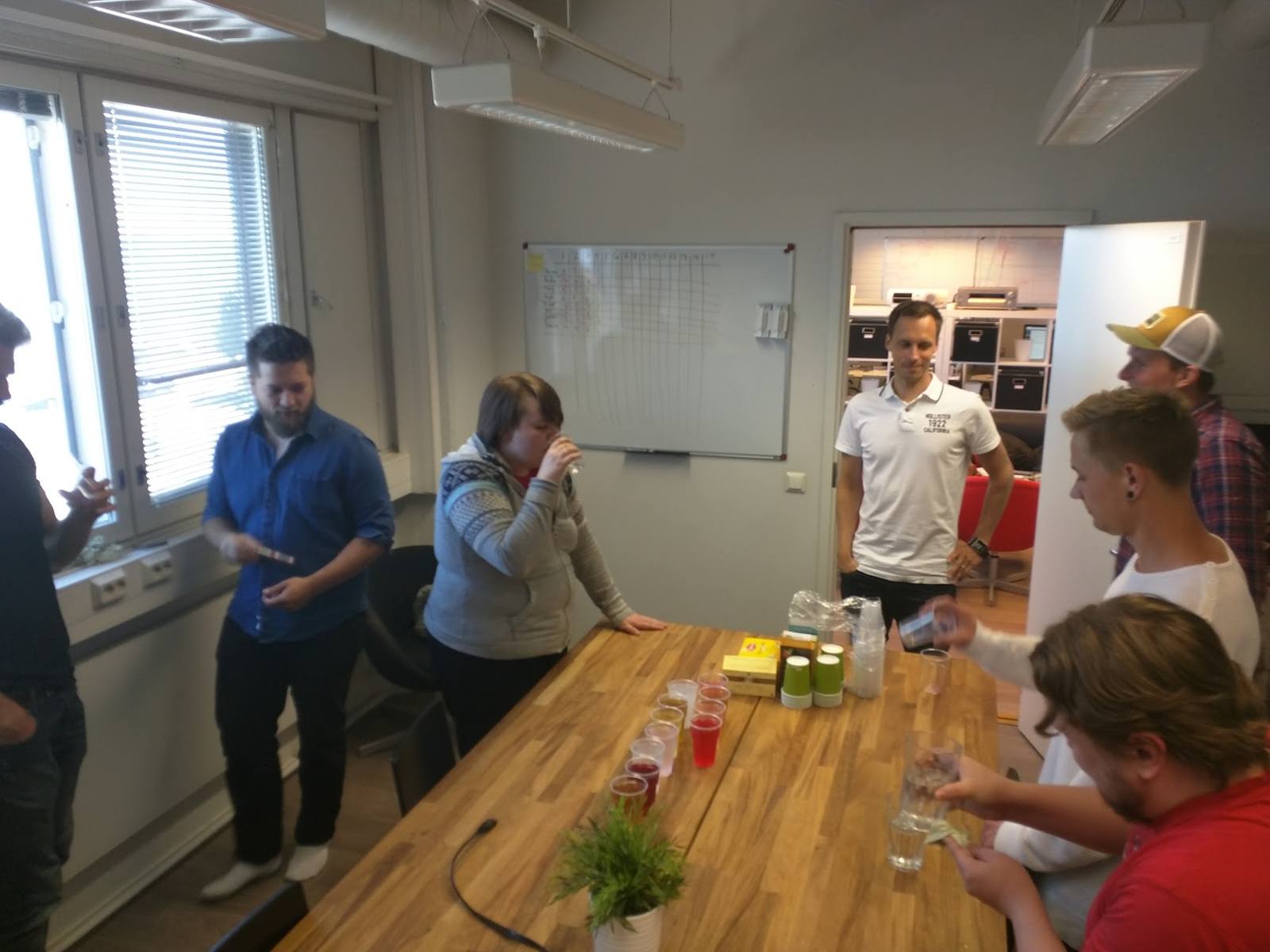 The yearly energydrink tasting event at Levelup’s office