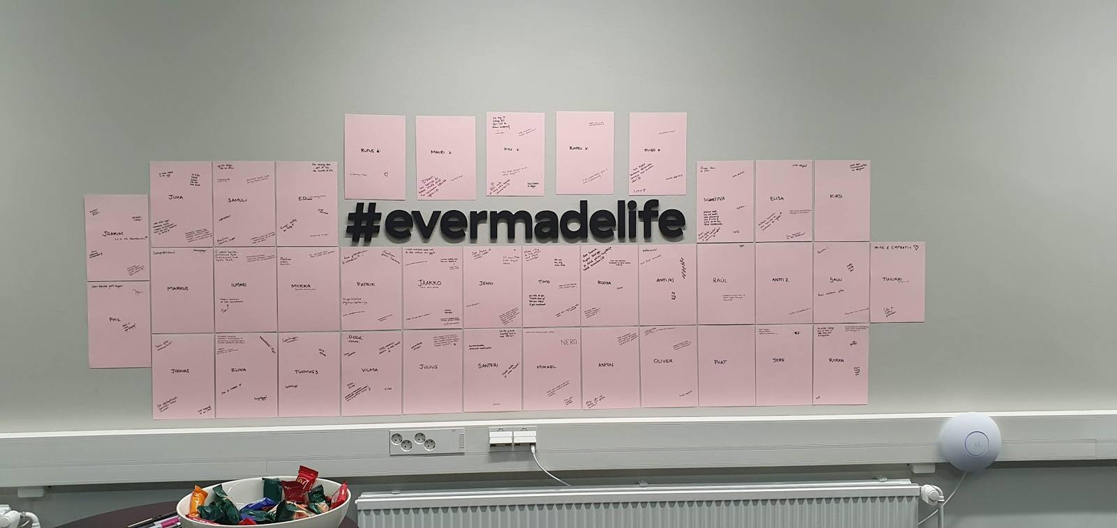Evermades valentines day wall