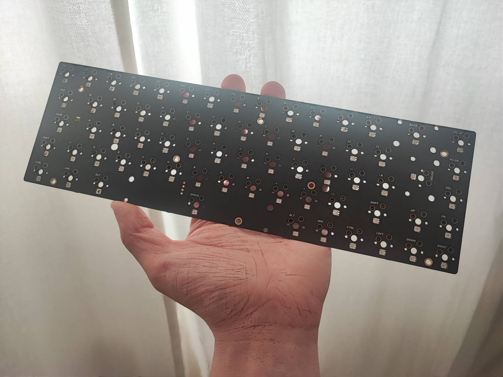 Barebones view of the PCB