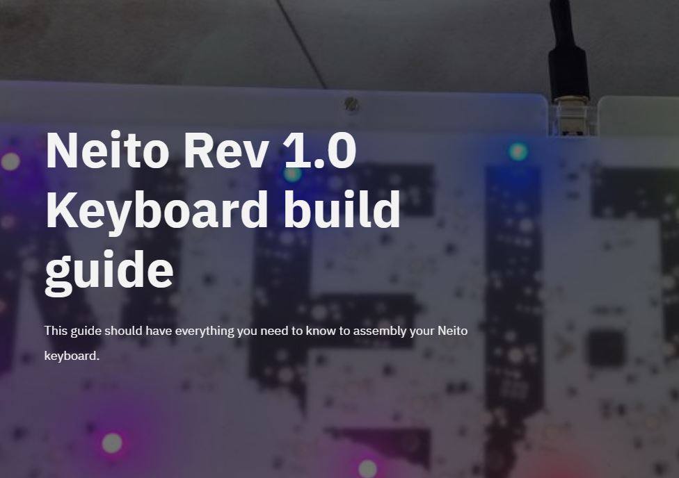 Screenshot of the build guide post