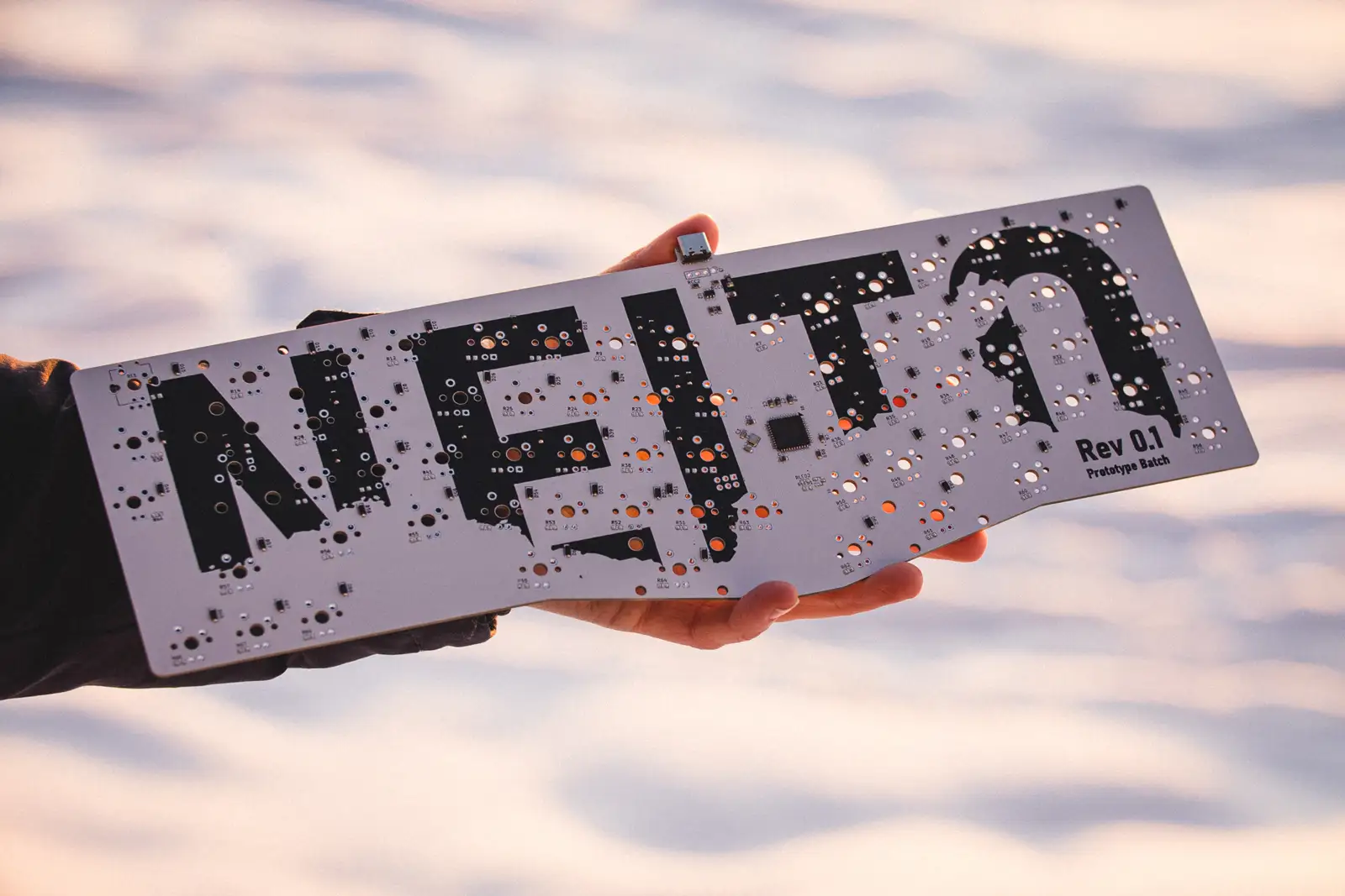 Backside of the Neito PCB