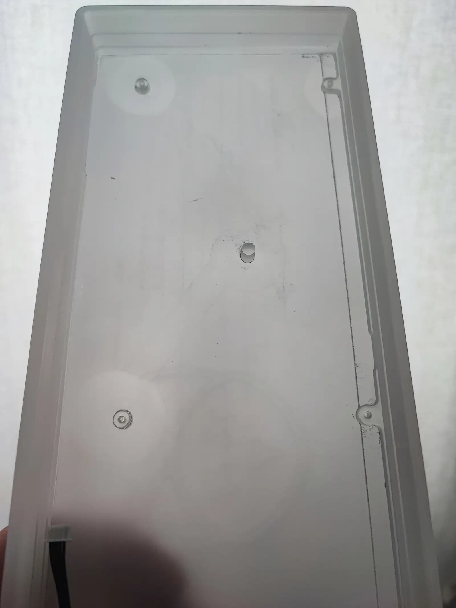 Closeup of the CNC-pattern in the case