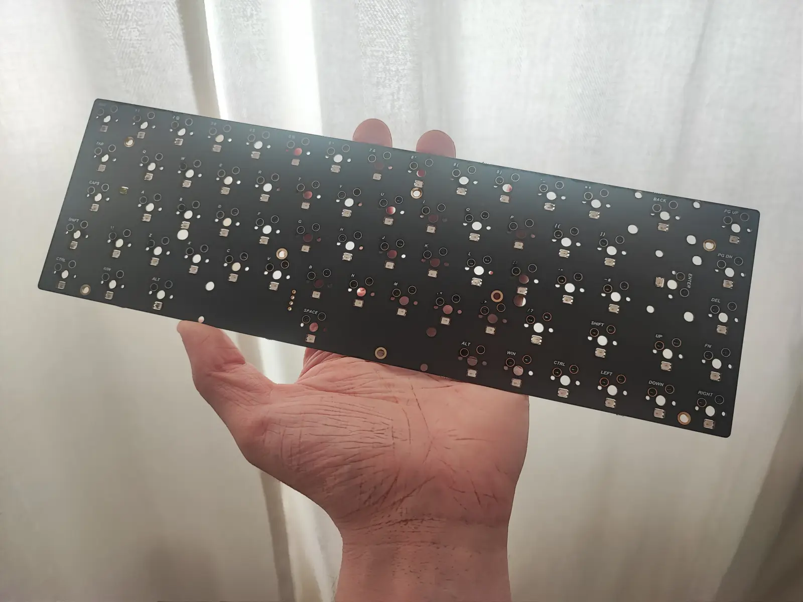 Barebones view of the PCB