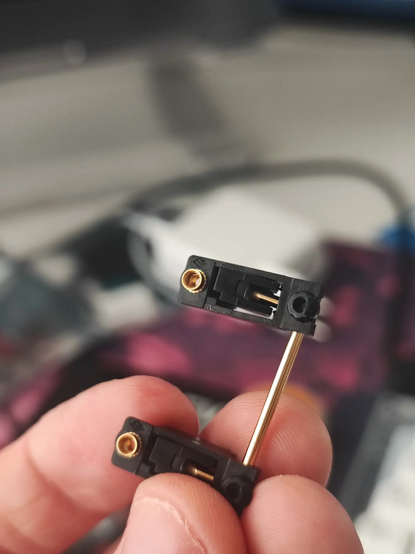Closeup of the stabilizers