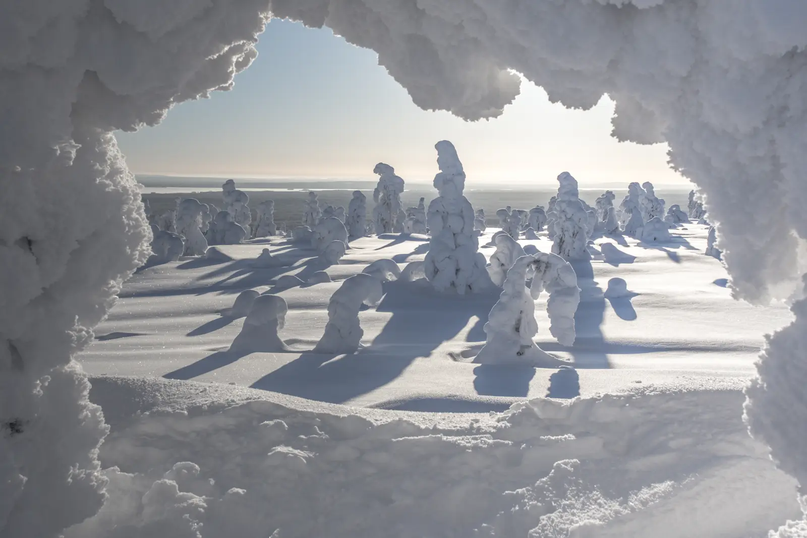 Scenery of Lapland in Finland