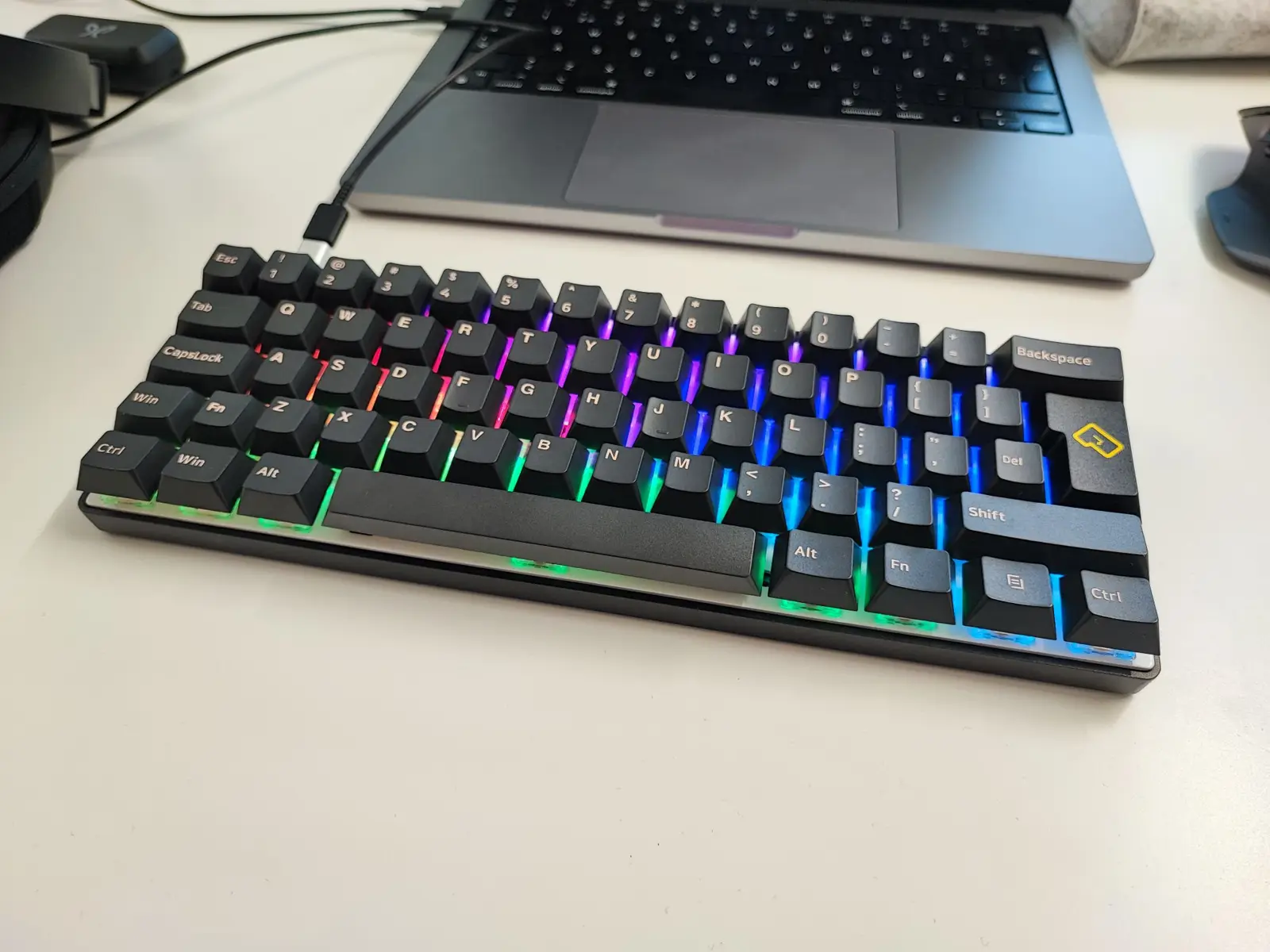 Vortex Pok3r keyboard with custom keycaps