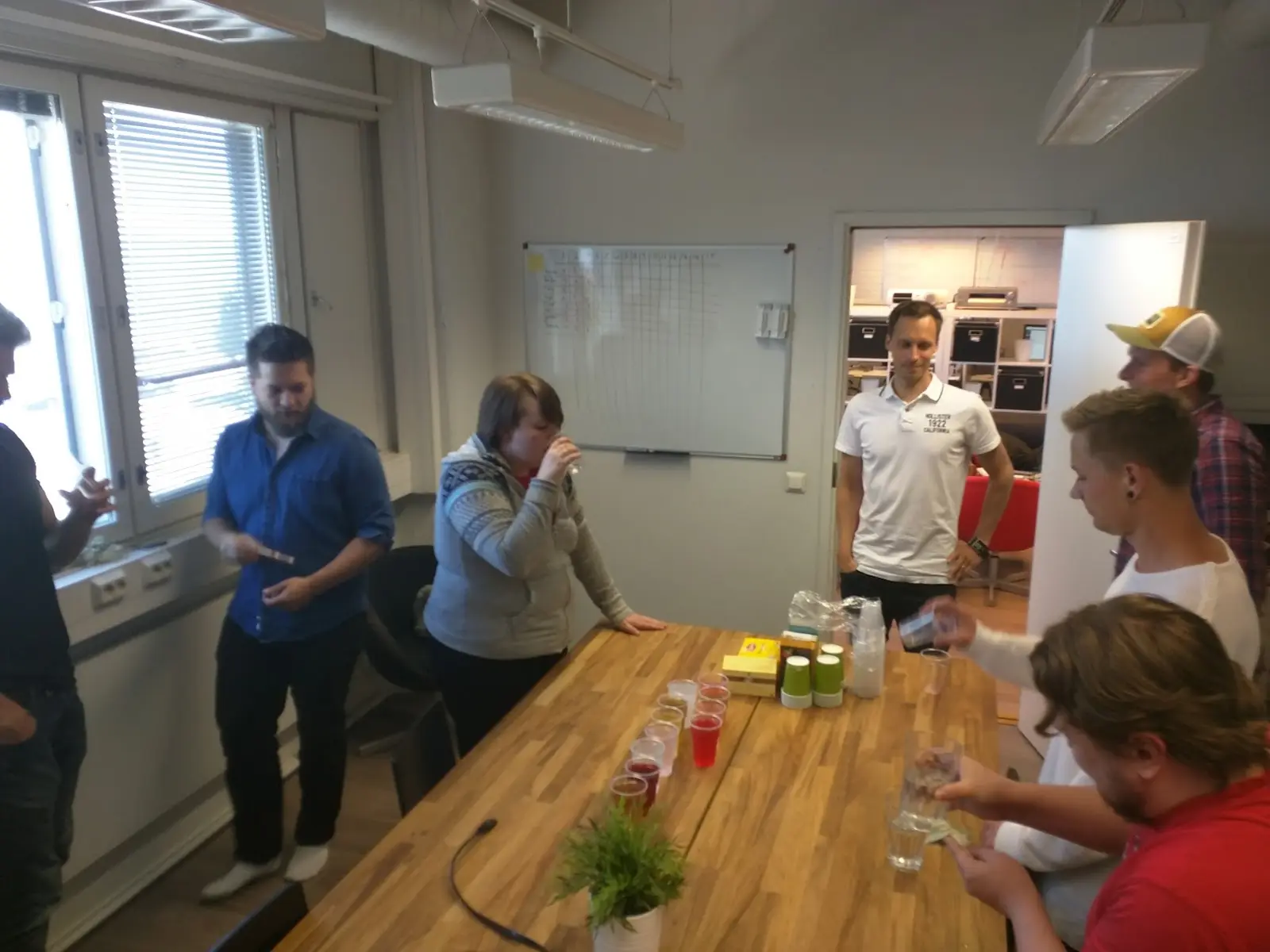 The yearly energydrink tasting event at Levelup’s office