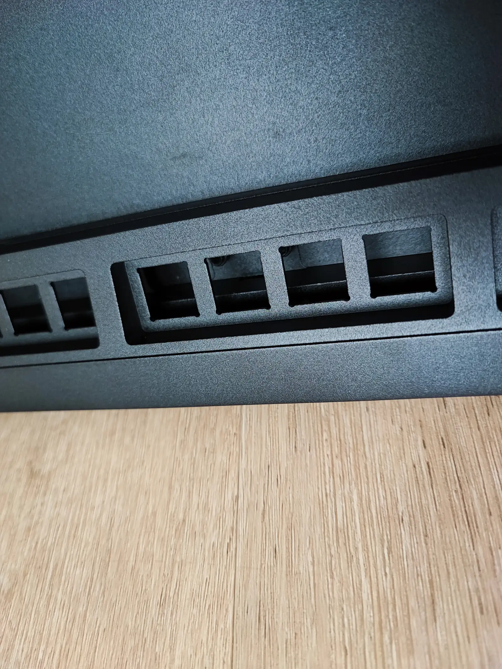 Closeup of the F-row