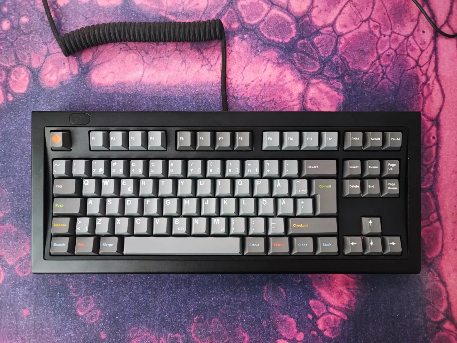 Finished product with GMK Oblivion 3.1 keycaps