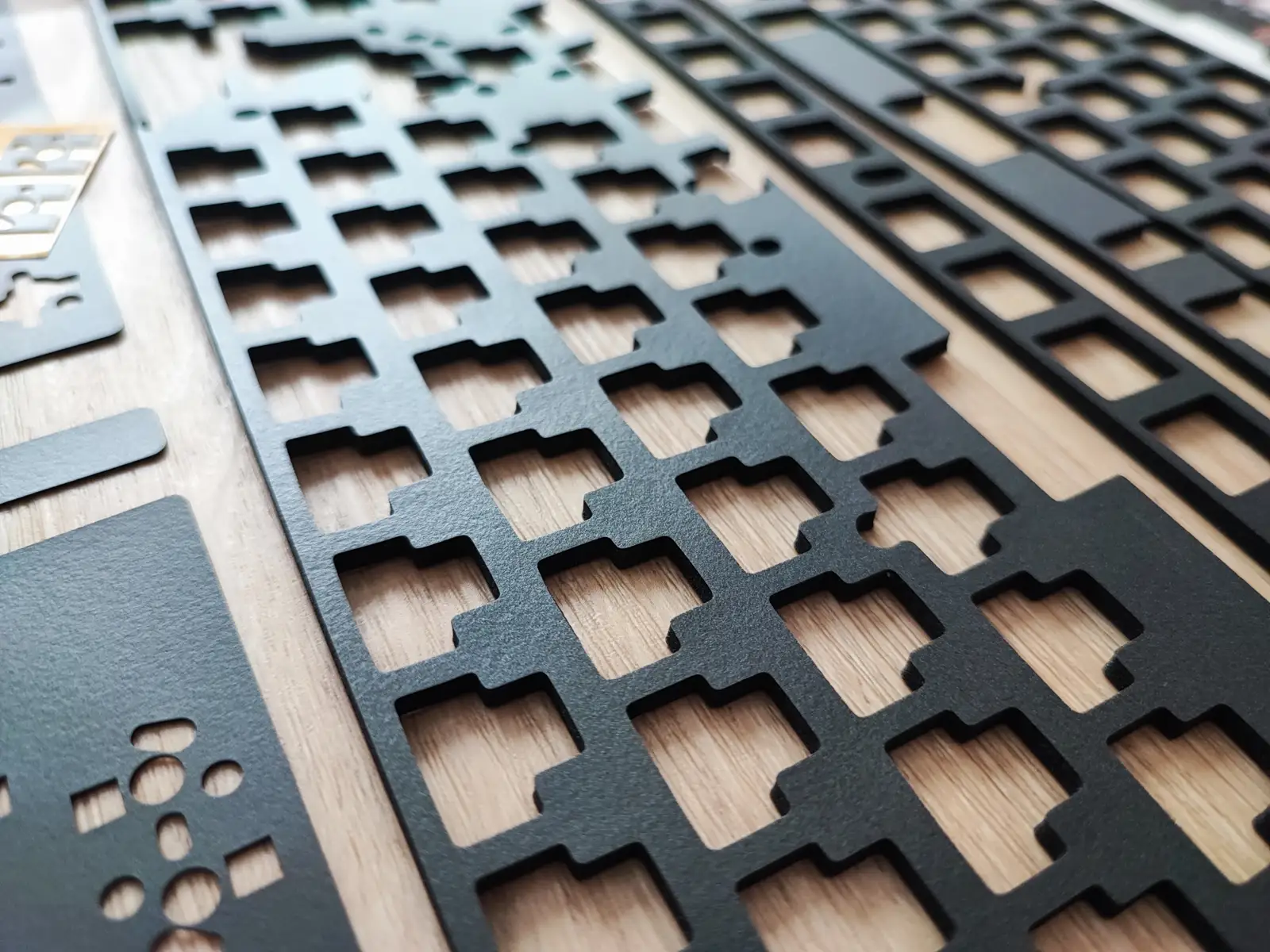 Closeup of the foam under the PCB