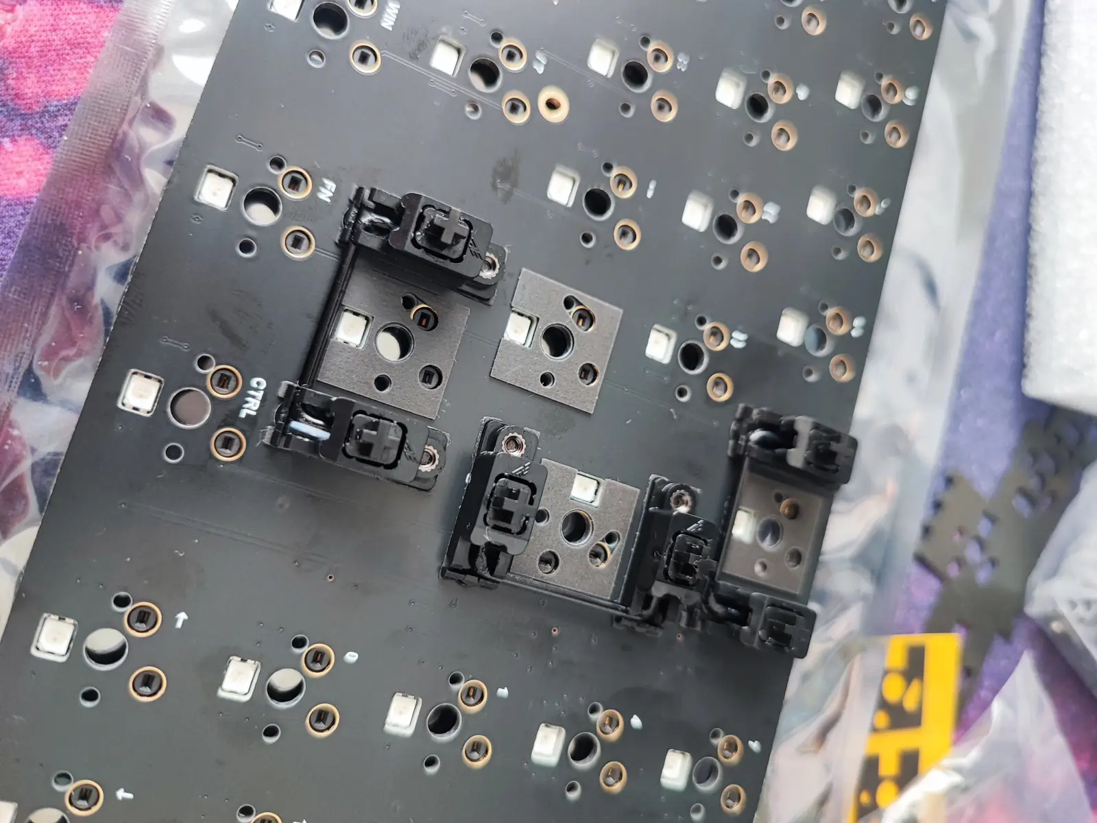 PCB with installed Staebies V2.1 stabilizers