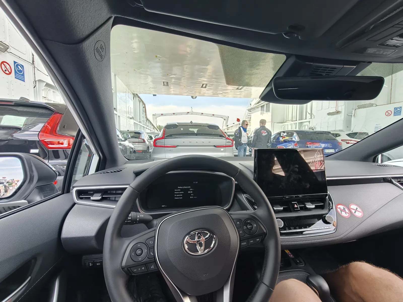 The Toyota hybrid used for the road trip to Nagu