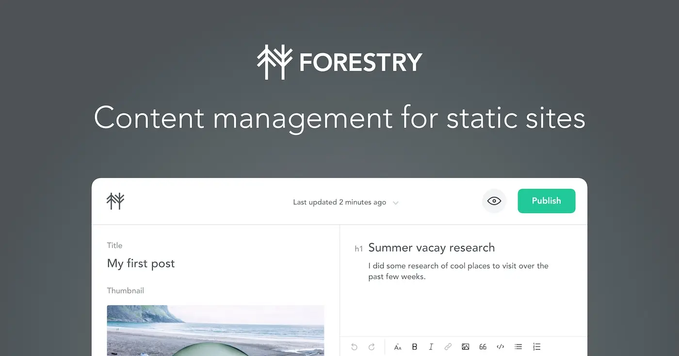 Forestry CMS